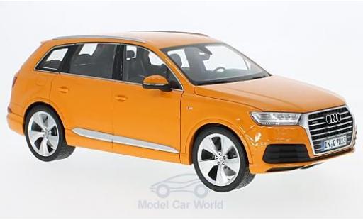 Coche miniatura Audi Q7 1/18 Minichamps naranja 2015 Audi Q7 1/18 Minichamps naranja 2015 coche miniatura