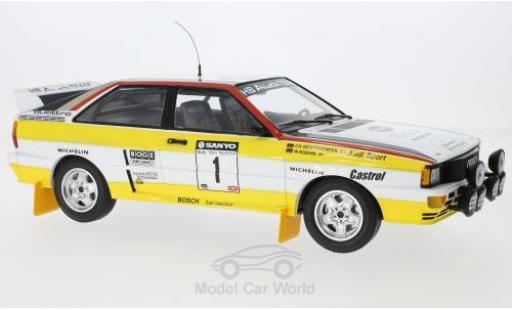 Coche miniatura Audi Quattro 1/18 Minichamps quattro A2 No.1 Sport Rallye WM Rallye Neuseeland 1984 W.Röhrl/C.Geistdörfer Audi Quattro 1/18 Minichamps quattro A2 No.1 Sport Rallye WM Rallye Neuseeland 1984 W.Röhrl/C.Geistdörfer coche miniatura