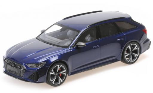Coche miniatura Audi RS6 1/43 Minichamps Avant (C8) metalico azul 2019 Audi RS6 1/43 Minichamps Avant (C8) metalico azul 2019 coche miniatura