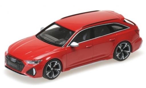 Coche miniatura Audi RS6 1/43 Minichamps Avant (C8) metalico rojo 2019 Audi RS6 1/43 Minichamps Avant (C8) metalico rojo 2019 coche miniatura
