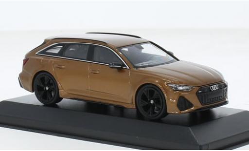 Coche miniatura Audi RS6 1/43 Minichamps Avant metallise braun 2019 1:43 Audi RS6 1/43 Minichamps Avant metallise braun 2019 1:43 coche miniatura