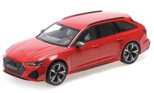 Audi RS6 1/18 Minichamps Avant metalico rojo 2019 coche miniatura
