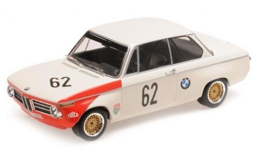Bmw 2002 1/18 Minichamps tiK No.62 AG Guards International Trophy Brands Hatch 1969 A.Hahne/D.Quester coche miniatura
