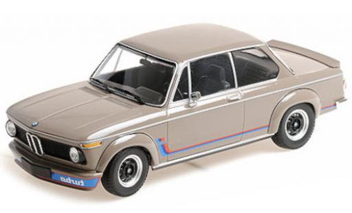 Bmw 2002 1/18 Minichamps Turbo beige/Dekor 1972 coche miniatura