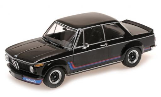 Bmw 2002 1/18 Minichamps Turbo negro/Dekor 1973 coche miniatura
