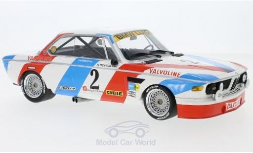 Bmw 3.0 S 1/18 Minichamps CSL No.2 Luigi Racing 24h Spa 1975 H.de Fierlant/J.Xhenceval coche miniatura