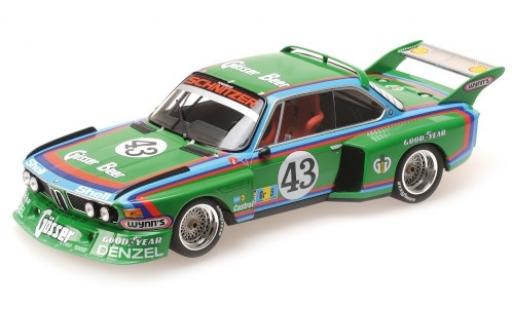 Bmw 3.5 1/18 Minichamps CSL No.43 -Schnitzer Gösser Beer 24h Le Mans 1976 D.Quester/A.Krebs/A.Peltier coche miniatura