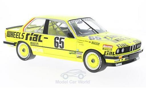 Bmw 325 1/18 Minichamps i No.65 Auto Budde Team Rial 24h Nürburgring 1986 J.Hamelmann/R.Walterscheid-Müller/M.Trint coche miniatura