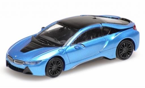 Coche miniatura Bmw i8 1/87 Minichamps Coupe metalico azul 2015 Bmw i8 1/87 Minichamps Coupe metalico azul 2015 coche miniatura