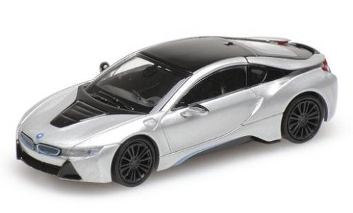 Coche miniatura Bmw i8 1/87 Minichamps Coupe gris 2015 Bmw i8 1/87 Minichamps Coupe gris 2015 coche miniatura