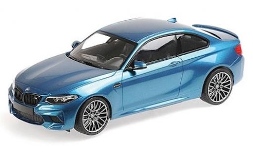 Coche miniatura Bmw M2 1/18 Minichamps Competition metalico azul 2019 Bmw M2 1/18 Minichamps Competition metalico azul 2019 coche miniatura