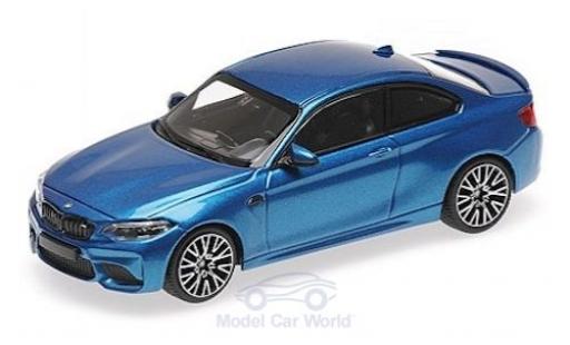 Coche miniatura Bmw M2 1/43 Minichamps Competition metalico azul 2019 Bmw M2 1/43 Minichamps Competition metalico azul 2019 coche miniatura