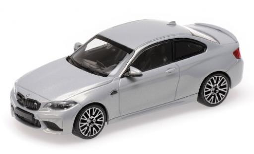 Coche miniatura Bmw M2 1/43 Minichamps Competition metalico gris 2019 Bmw M2 1/43 Minichamps Competition metalico gris 2019 coche miniatura