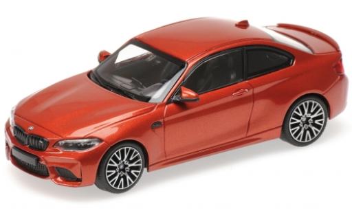 Coche miniatura Bmw M2 1/43 Minichamps Competition metalico naranja 2019 Bmw M2 1/43 Minichamps Competition metalico naranja 2019 coche miniatura