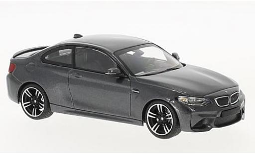Coche miniatura Bmw M2 1/43 Minichamps (F87) metalico gris 2016 Bmw M2 1/43 Minichamps (F87) metalico gris 2016 coche miniatura