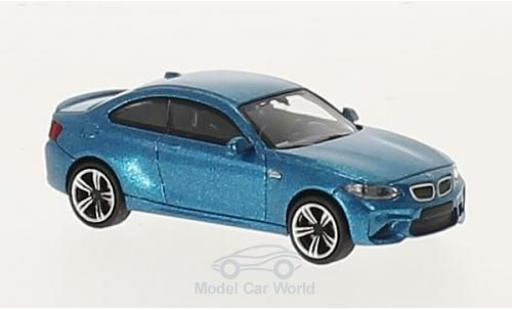 Coche miniatura Bmw M2 1/87 Minichamps metalico azul 2016 Bmw M2 1/87 Minichamps metalico azul 2016 coche miniatura