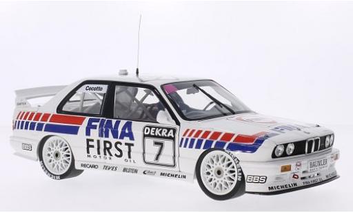 Coche miniatura Bmw M3 1/18 Minichamps (E30) DTM No.7 Team FINA- Fina DTM Brünn 1992 J.Cecotto Bmw M3 1/18 Minichamps (E30) DTM No.7 Team FINA- Fina DTM Brünn 1992 J.Cecotto coche miniatura