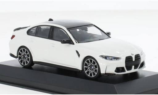 Coche miniatura Bmw M3 1/43 Minichamps weiss 2020 1:43 Bmw M3 1/43 Minichamps weiss 2020 1:43 coche miniatura