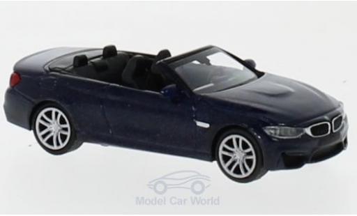 Coche miniatura Bmw M4 1/87 Minichamps Cabrio metalico azul 2015 Bmw M4 1/87 Minichamps Cabrio metalico azul 2015 coche miniatura