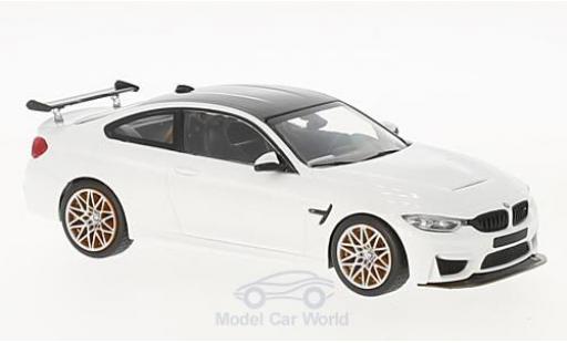 Coche miniatura Bmw M4 1/43 Minichamps (F82) GTS blanco 2016 mit naranjan Felgen Bmw M4 1/43 Minichamps (F82) GTS blanco 2016 mit naranjan Felgen coche miniatura