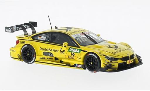 Coche miniatura Bmw M4 1/43 Minichamps (F82) No.16 Team MTEK Deutsche Post DTM 2015 T.Glock Bmw M4 1/43 Minichamps (F82) No.16 Team MTEK Deutsche Post DTM 2015 T.Glock coche miniatura