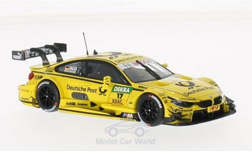 Coche miniatura Bmw M4 1/43 Minichamps (F82) No.17 Team MTEK Deutsche Post DTM 2014 T.Glock Bmw M4 1/43 Minichamps (F82) No.17 Team MTEK Deutsche Post DTM 2014 T.Glock coche miniatura