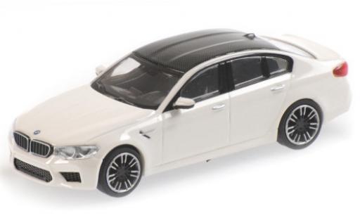 Coche miniatura Bmw M5 1/87 Minichamps (F90) blanco/carbon 2018 Bmw M5 1/87 Minichamps (F90) blanco/carbon 2018 coche miniatura
