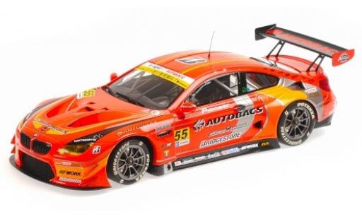 Bmw M6 1/18 Minichamps GT3 (F13) No.55 Autobacs Racing Team Aguri Autobacs Super GT 2016 S.Takagi/T.Kobayashi coche miniatura