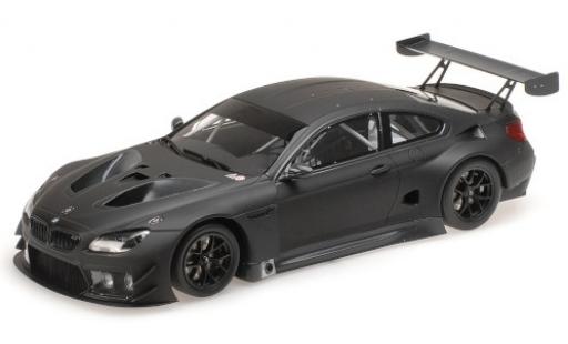 Bmw M6 1/18 Minichamps GT3 matt-negro 2016 Plain Body Version coche miniatura