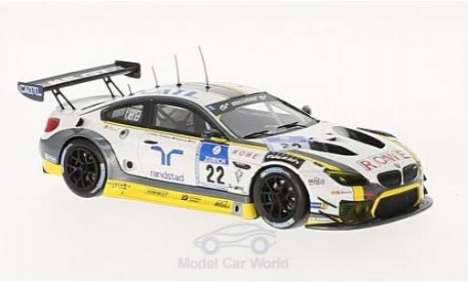 Bmw M6 1/18 Minichamps GT3 No.22 Rowe Racing 24h Nürburgring 2016 K.Graf/R.Westbrook/N.Catsburg/M.Palttala coche miniatura