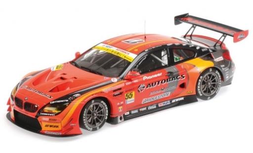 Bmw M6 1/18 Minichamps GT3 No.55 Autobacs Racing Team Aguri Super GT300 2017 S.Takagi/S.Walkinshaw coche miniatura