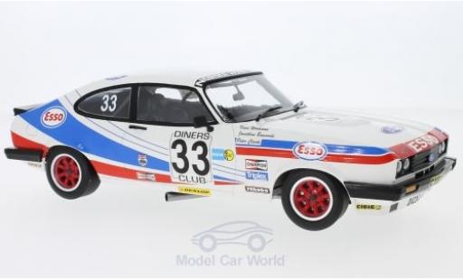 Coche miniatura Ford Capri 1/18 Minichamps 3.0 No.33 V. M. Woodman 24h Spa 1981 V.Woodman/J.Buncombe/P.Clark Ford Capri 1/18 Minichamps 3.0 No.33 V. M. Woodman 24h Spa 1981 V.Woodman/J.Buncombe/P.Clark coche miniatura