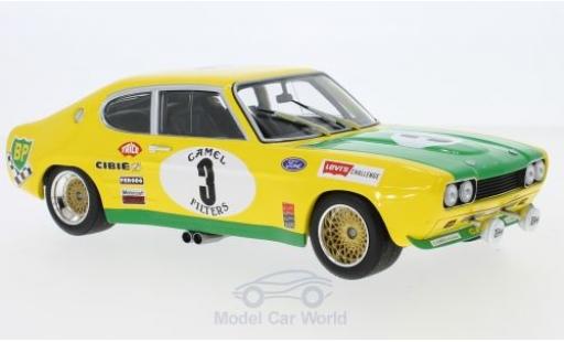 Coche miniatura Ford Capri 2600 1/18 Minichamps MK I RS 2600 No.3 BP Racing Team BP 24h Spa 1972 G.Birrell/C.Bourgoignie Ford Capri 2600 1/18 Minichamps MK I RS 2600 No.3 BP Racing Team BP 24h Spa 1972 G.Birrell/C.Bourgoignie coche miniatura