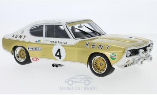 Coche miniatura Ford Capri 2600 1/18 Minichamps MK I RS 2600 No.4 Kent Frami Racing Team Kent 24h Spa 1972 J-C.Franck/K.Fritzinger Ford Capri 2600 1/18 Minichamps MK I RS 2600 No.4 Kent Frami Racing Team Kent 24h Spa 1972 J-C.Franck/K.Fritzinger coche miniatura