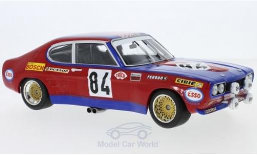 Coche miniatura Ford Capri 2600 1/18 Minichamps MK I RS 2600 No.84 Shark Team 24h Le Mans 1972 J.C.Guerie/J.P.Rouget Ford Capri 2600 1/18 Minichamps MK I RS 2600 No.84 Shark Team 24h Le Mans 1972 J.C.Guerie/J.P.Rouget coche miniatura