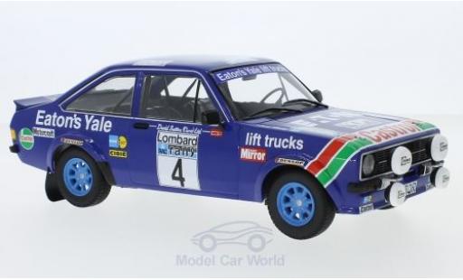 Coche miniatura Ford Escort 1/18 Minichamps MK II RS 1800 No.4 Eaton Yale Rallye WM RAC Rallye 1978 H.Mikkola/A.Hertz Ford Escort 1/18 Minichamps MK II RS 1800 No.4 Eaton Yale Rallye WM RAC Rallye 1978 H.Mikkola/A.Hertz coche miniatura