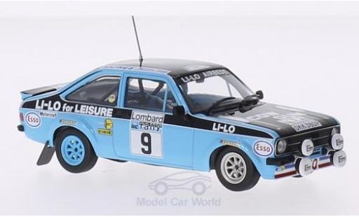 Coche miniatura Ford Escort MKI 1/43 Minichamps MKII RS 1800 RHD No.9 Li-Lo Rallye WM RAC Rallye 1978 R.Clark/N.Wilson Ford Escort MKI 1/43 Minichamps MKII RS 1800 RHD No.9 Li-Lo Rallye WM RAC Rallye 1978 R.Clark/N.Wilson coche miniatura