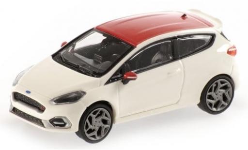 Ford Fiesta 1/87 Minichamps ST weiss/rojo 2018 1:87 coche miniatura