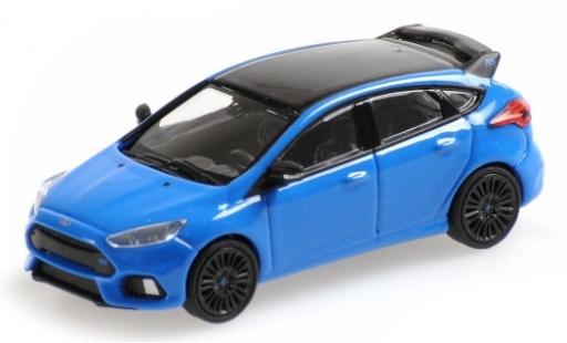 Coche miniatura Ford Focus 1/87 Minichamps RS metalico azul/negro 2018 Ford Focus 1/87 Minichamps RS metalico azul/negro 2018 coche miniatura