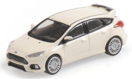 Coche miniatura Ford Focus 1/87 Minichamps RS blanco 2018 Ford Focus 1/87 Minichamps RS blanco 2018 coche miniatura