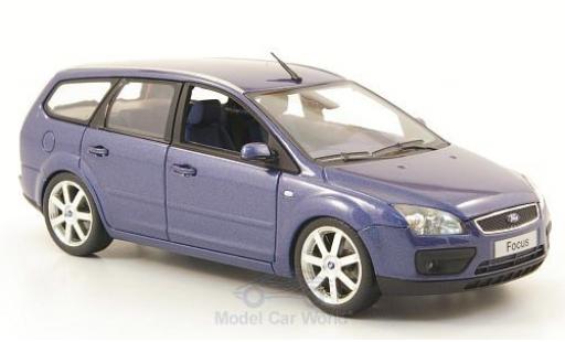 Coche miniatura Ford Focus 1/43 Minichamps Turnier metalico azul 2006 Ford Focus 1/43 Minichamps Turnier metalico azul 2006 coche miniatura