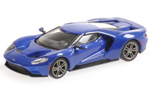 Coche miniatura Ford GT 1/87 Minichamps metalico azul 2018 Ford GT 1/87 Minichamps metalico azul 2018 coche miniatura