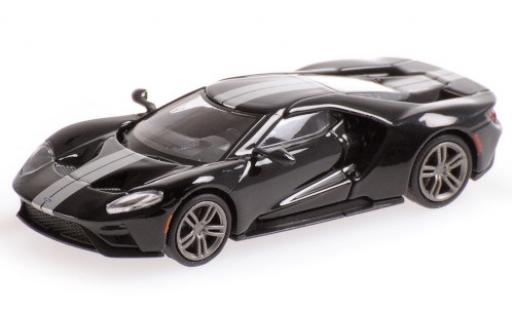 Coche miniatura Ford GT 1/87 Minichamps negro/gris 2018 Ford GT 1/87 Minichamps negro/gris 2018 coche miniatura