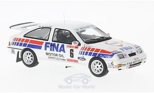 Coche miniatura Ford Sierra Cosworth 1/43 Minichamps RS Cosworth No.6 RAS Sport Fina Rallye Ypres 1989 R.Droogmans/R.Joosten Ford Sierra Cosworth 1/43 Minichamps RS Cosworth No.6 RAS Sport Fina Rallye Ypres 1989 R.Droogmans/R.Joosten coche miniatura