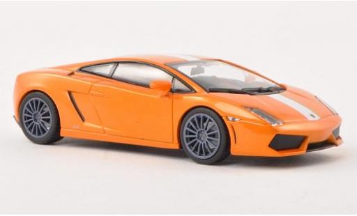 Coche miniatura Lamborghini Gallardo 1/43 Minichamps LP550-2 Valentino Balboni metalico naranja/blanco 2009 Lamborghini Gallardo 1/43 Minichamps LP550-2 Valentino Balboni metalico naranja/blanco 2009 coche miniatura