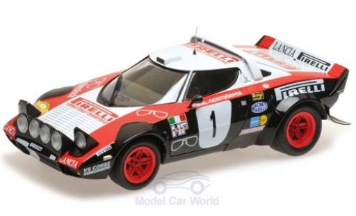 Lancia Stratos 1/18 Minichamps HF No.1 Pirelli Rallye DM Rallye Saarland 1978 W.Röhrl/C.Geistdörfer coche miniatura