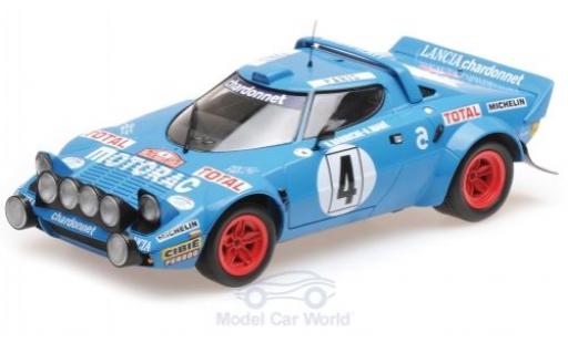 Coche miniatura Lancia Stratos 1/18 Minichamps HF No.4 Chardonnet Motorac Rallye WM Rallye Monte Carlo 1979 B.Darniche/A.Mahe Lancia Stratos 1/18 Minichamps HF No.4 Chardonnet Motorac Rallye WM Rallye Monte Carlo 1979 B.Darniche/A.Mahe coche miniatura