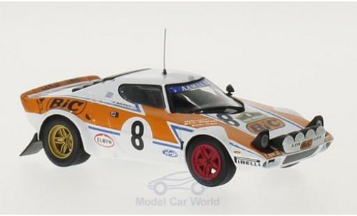 Coche miniatura Lancia Stratos 1/43 Minichamps HF No.8 BIC Rallye WM Rallye Griechenland 1978 T.Livieratos/M.Manolis Lancia Stratos 1/43 Minichamps HF No.8 BIC Rallye WM Rallye Griechenland 1978 T.Livieratos/M.Manolis coche miniatura