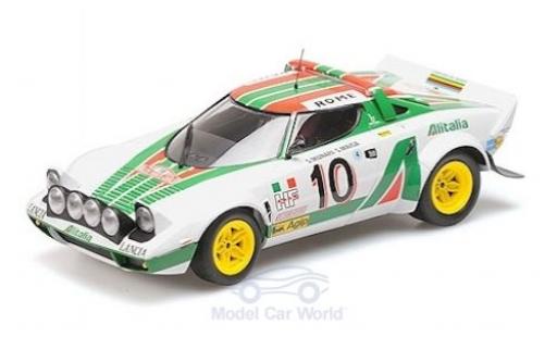 Coche miniatura Lancia Stratos 1/18 Minichamps No.10 Alitalia Rallye Monte Carlo 1976 S.Munari/S.Maiga Lancia Stratos 1/18 Minichamps No.10 Alitalia Rallye Monte Carlo 1976 S.Munari/S.Maiga coche miniatura