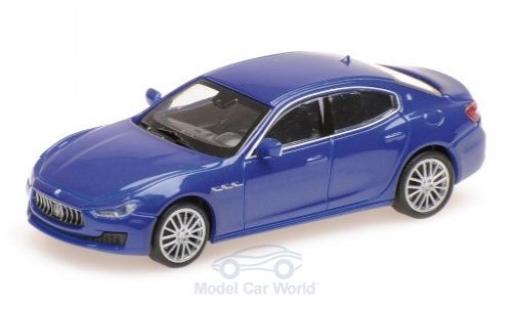 Coche miniatura Maserati Ghibli 1/87 Minichamps metalico azul 2018 Maserati Ghibli 1/87 Minichamps metalico azul 2018 coche miniatura